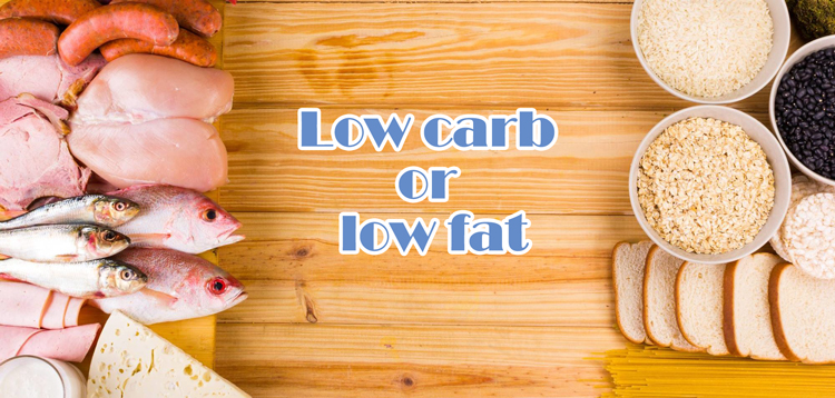 Low carbohydrate or low fat foods for lose weight 